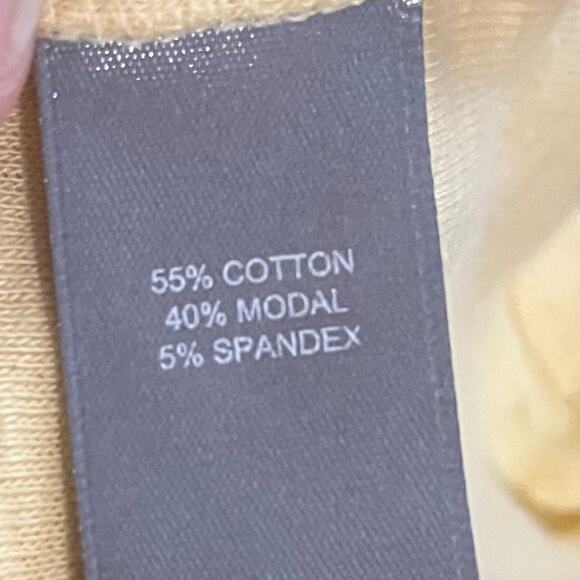 Marled Essentials Women’s T Shirt XS Butter Yellow Soft Colorful Vibrant NWT - Picture 7 of 8